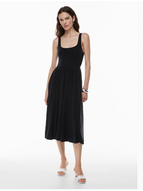 Aritzia Dresses & Skirts - Aritzia Wilfred Market Midi Dress Black L